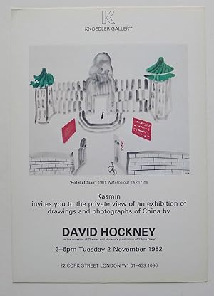 Kasmin invites you to the private view of an exhibtion of drawings and photographs of China by Da...