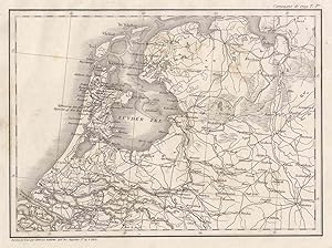 Kst.- Karte, v. u. n. A. Tardieu, "Carte du Zuyderzée et d'une partie de la Hollande".
