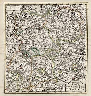 Kst.- Karte, aus Brender a Brandis, Nieuwe . Zak- en Reisatlas, "Nouvelle Carte du Duche de Braba...