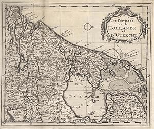 Kst.- Karte, anonym, "Les Provinces de la Hollande et d'Utrecht".