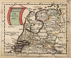 Kst.- Karte, aus Duval / Hoffmann, "Provinciae Vnitae in Belgio".