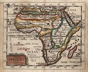 Kupferstich- Karte, aus Duval / Hoffmann, "Africa".