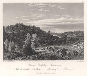 Landschaft mit Kuhherde, "Landschaft in Birkkala".