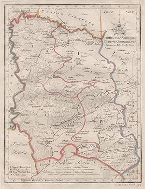 Kupferstich- Karte, v. Berken aus Görög, Magyar Atlas ., "'Torontál Vármegye - Comitatus Torontal...