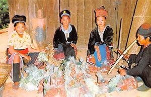 Meo Girls, Hill Tribes, Village behind Doi Suteb Mount