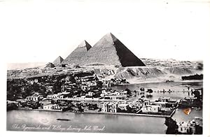 Pyramids and Village during Nile Hood