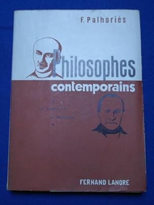 Philosophes Contemporains De Condillac à Bergson