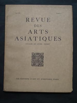 Revue des arts Asiatiques. Annales du Musée Guimet. N° I Tome XII