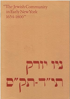 The Jewish Community in Early New York, 1654-1800