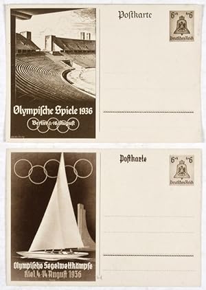 Nazi Germany 1936 Summer Olympics postcards