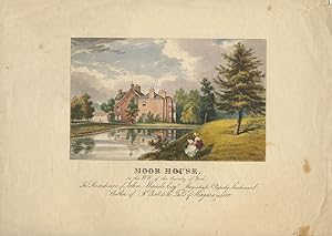 Moor House, in the W.R. of the County of York, UK - coloured c1840 engraving