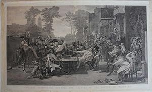 Chelsea Pensioners Reading the Gazette of the Battle of Waterloo engraving