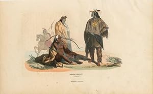 Indiens Corbeaux. (Amerique.) Indianos cuervos. (Crow Indians costume) print
