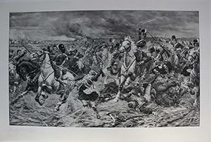 Gordons and Greys to the Front: An Incident at Waterloo. photogravure signed in pencil by Stanley...