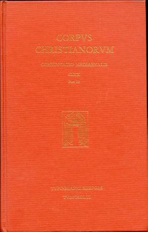 Glossa Ordinaria. Pars 22. In Canticum Canticorum. Corpus Christianorum. Continuatio Mediavalis CLXX