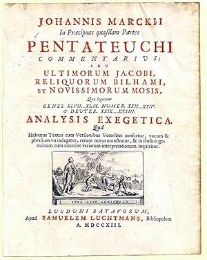 In Praecipuas quasdam Partes Pentateuchi Commentarius (just title page with engraving)