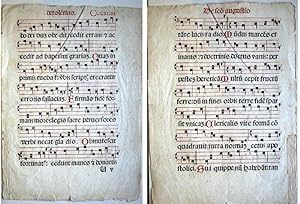 early printed music (printed on both Sides: dated Cccxciii)