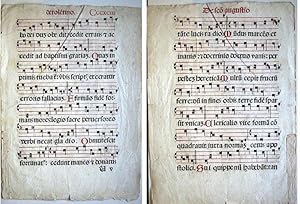 early printed music (printed on both Sides: dated Cccxciii)