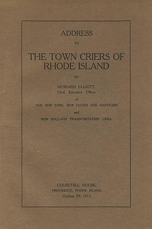 Address to the Town Criers of Rhode Island