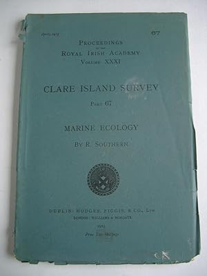 PROCEEDINGS OF THE ROYAL IRISH ACADEMY: VOLUME XXXI: CLARE ISLAND SURVEY PART 67: MARINE ECOLOGY.