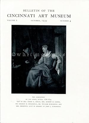 Bulletin of the Cincinnati Art Museum, Volume X, Number 4, October 1939