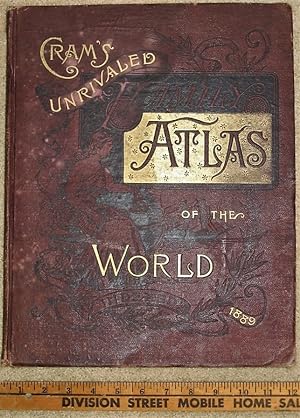 CRAM'S UNRIVALED ATLAS OF THE WORLD INDEXED 1889