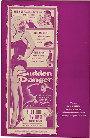 Sudden Danger (Original Film Pressbook)