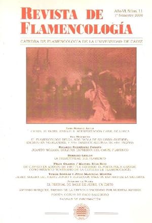 REVISTA DE FLAMENCOLOGIA. CATEDRA DE FLAMENCOLOGIA DE JEREZ DE LA FRA. Nº11