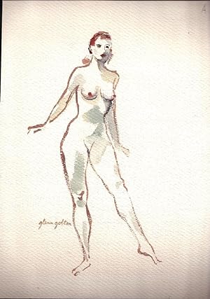 Naked Model (SIGNED original watercolor)