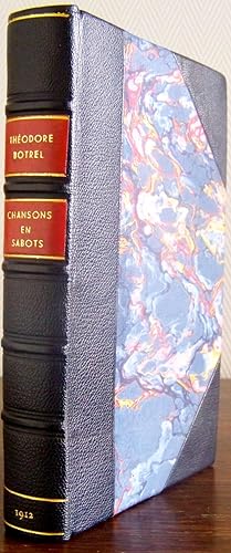 Chansons en Sabots, couverture et aquarelles de René Lelong gravées par Dauvergne,