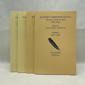 EASTERN CHEROKEE CENSUS, CHEROKEE, NORTH CAROLINA 1915-1922 (4 VOLUMES)