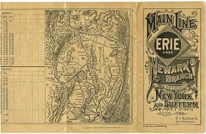 Erie Railroad Time Table. Main Line and Newark Branch between New York and Suffern, June 1893