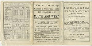 New Jersey and Camden & Amboy Rail Roads Time Table. December 16, 1867