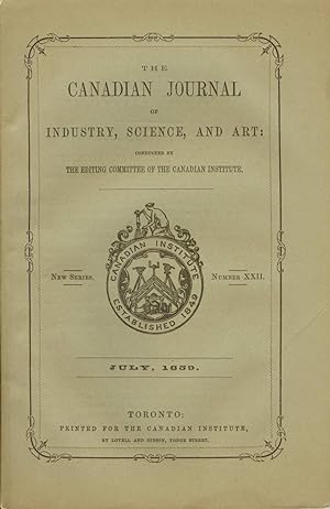 The Canadian Journal of Industry, Science, and Art July 1859