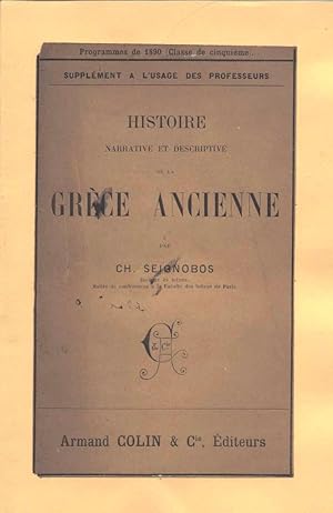 Histoire narrative et descriptive de la Grèce ancienne. Supplément à l'usage des professeurs