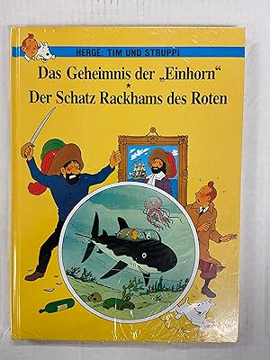 Tintin Book in German (Germany): Das Geheimnis der "Einhorn"/ Der Schatz Rackhams des Roten (The ...