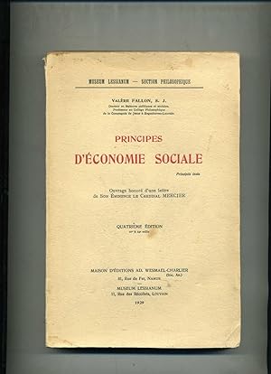 PRINCIPES D ÉCONOMIE SOCIALE. 4me édition.