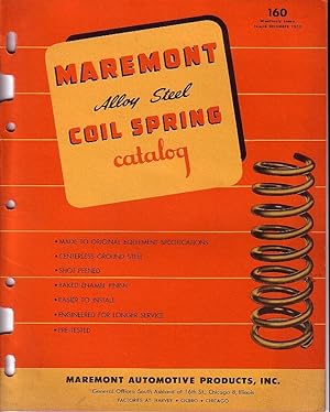 Maremont Alloy Steel Coil Spring Catalog - December 1953