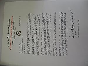 Letter from Higgins-McArthur Company to Will Bradley, Regarding Type Designers Exhibition at the ...