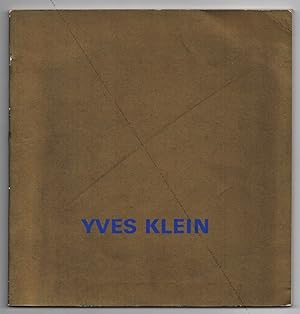 Yves KLEIN 1928-1962.