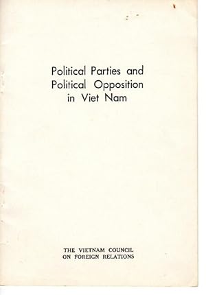 Political parties and political opposition in Viet Nam