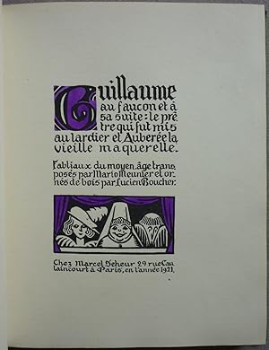 Guillaume au faucon et à sa suite : Le prêtre qui fut mis au lardier et Auberée la vieille maquer...