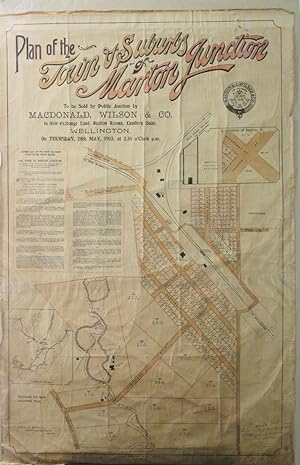Plan of the Town & Suburbs of Marton Junction to be sold By Public Auction By MacDonald, Wilson &...