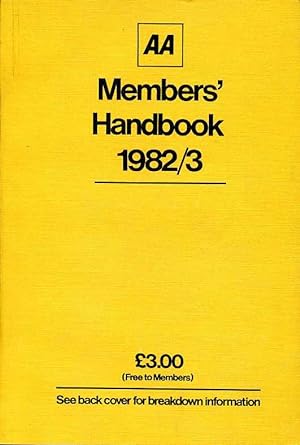 AA Members Handbook 1982/83
