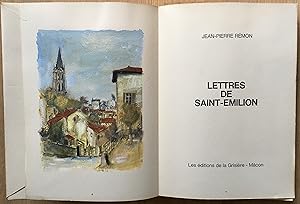 Lettres de Saint-Emilion