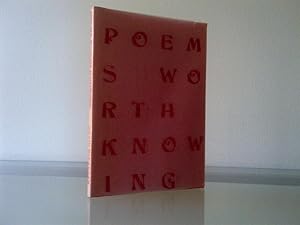 Poems Worth Knowing