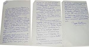 Manuscrit Autographe signé de F. Jean-Desthieux à propos des adaptations dans le domaine artistiq...