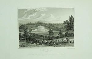 Original Antique Engraving Illustrating Bury Hill in Surrey, The Seat of Robert Barclay, Esq.