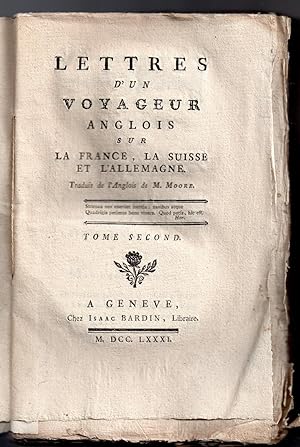 Lettres d'un Voyageur Anglois sur la France, la Suisse et l'Allemagne - Traduit de l'Anglois de M...