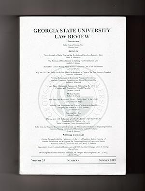 Georgia State University Law Review - Summer 2009. "Baby Doe" Law